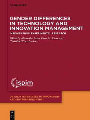 cover image of Gender Differences in Technology and Innovation Management